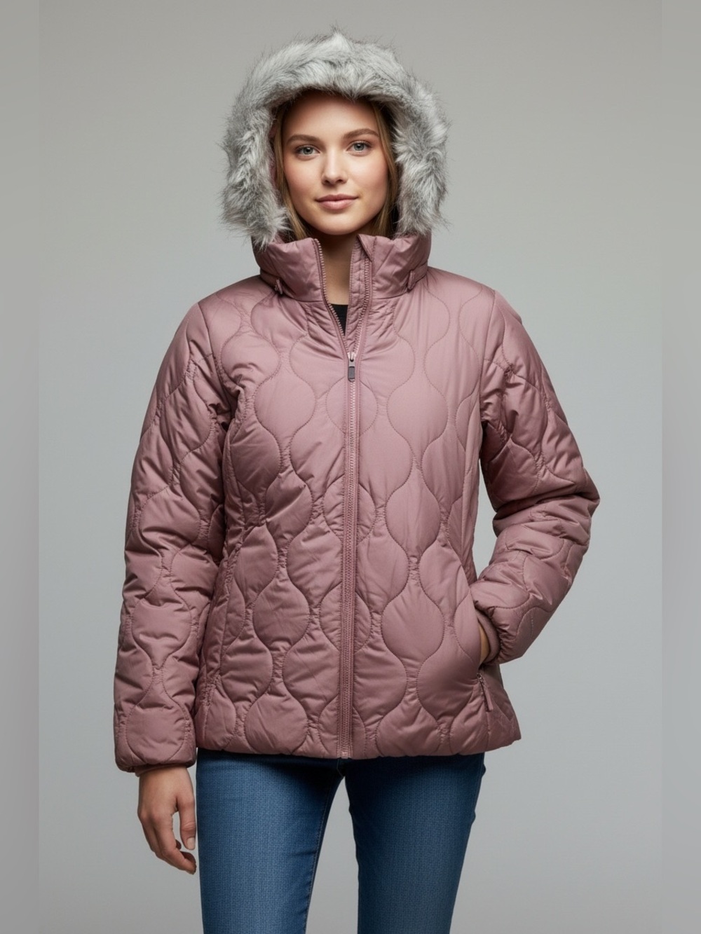 Columbia Womens Large Frosty Heights Jacket Omni-Heat Mauve Jacket NWT MSRP $160
